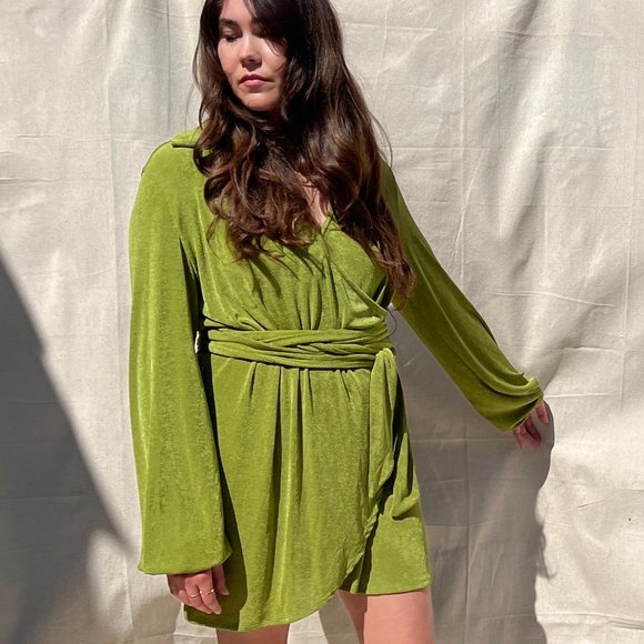 Princess Polly Dresses & Skirts - Princess Polly Green Party Time Mini Dress Green
